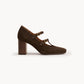 camoscio heel shoes