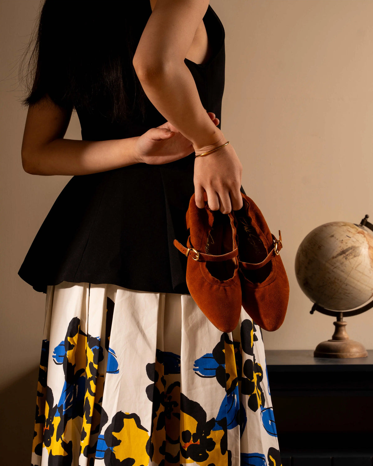 Primaire Mary Jane, Tan — 03 on model