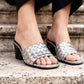 Velada  Metallic Woven Heel