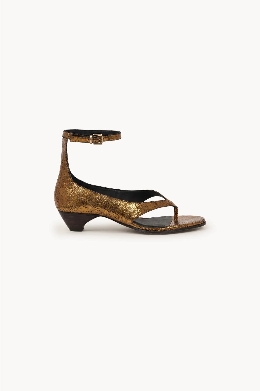 Brisa Marbella Sandal, Antique Gold — 03 side profile