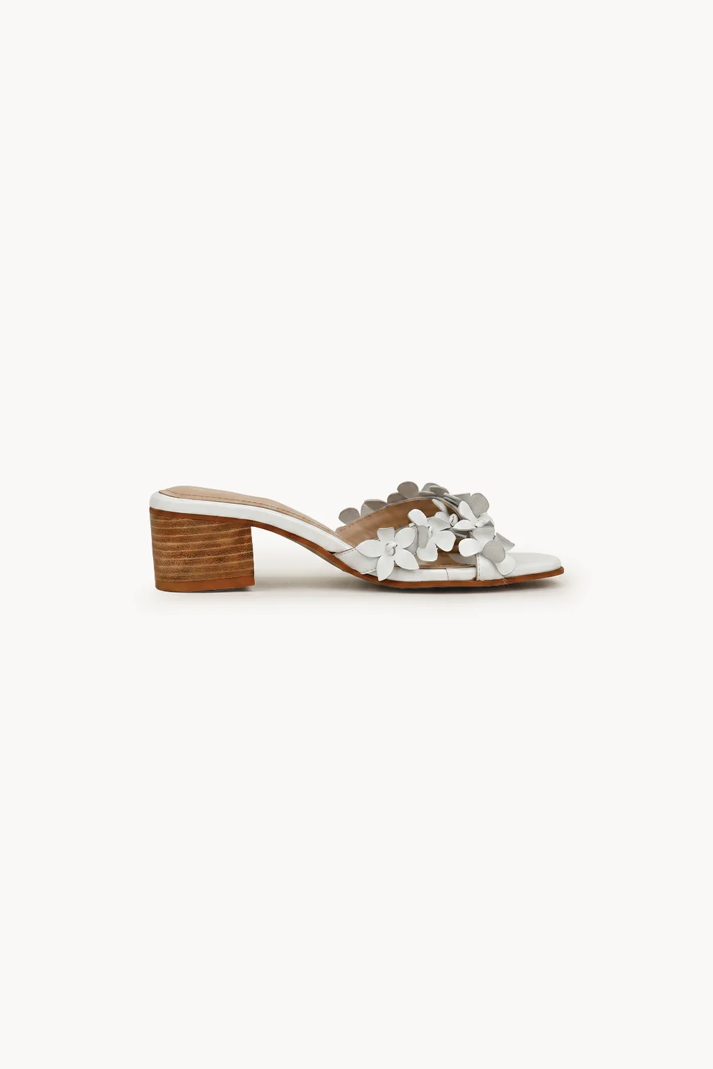 Rosa Bellissima Slide, White — 03 side profile