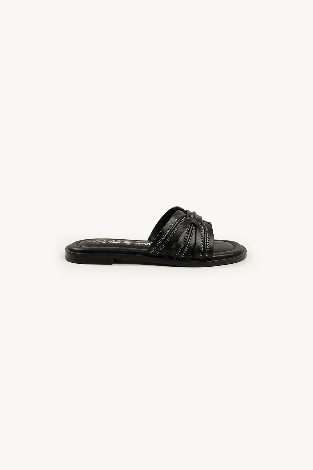 Aurea Noir Slide, Black — 01 side profile