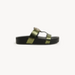 Verdea Noir-Structured Comfort Sandals