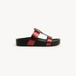 Verdea Noir-Structured Comfort Sandals