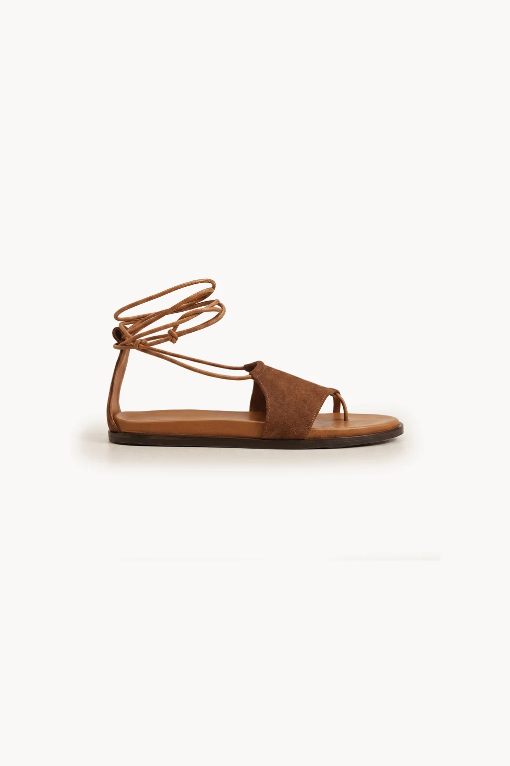 Torino Eleganza Wrap Sandal, Tan — 03 side profile