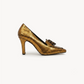 Aurelia Metallic Pump Heel – Ruggine Gold, right