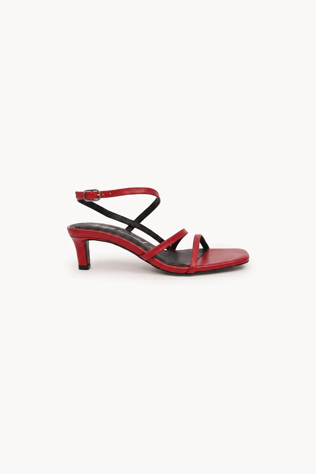 Isla Aurea Sandal, Red — 03 side profile