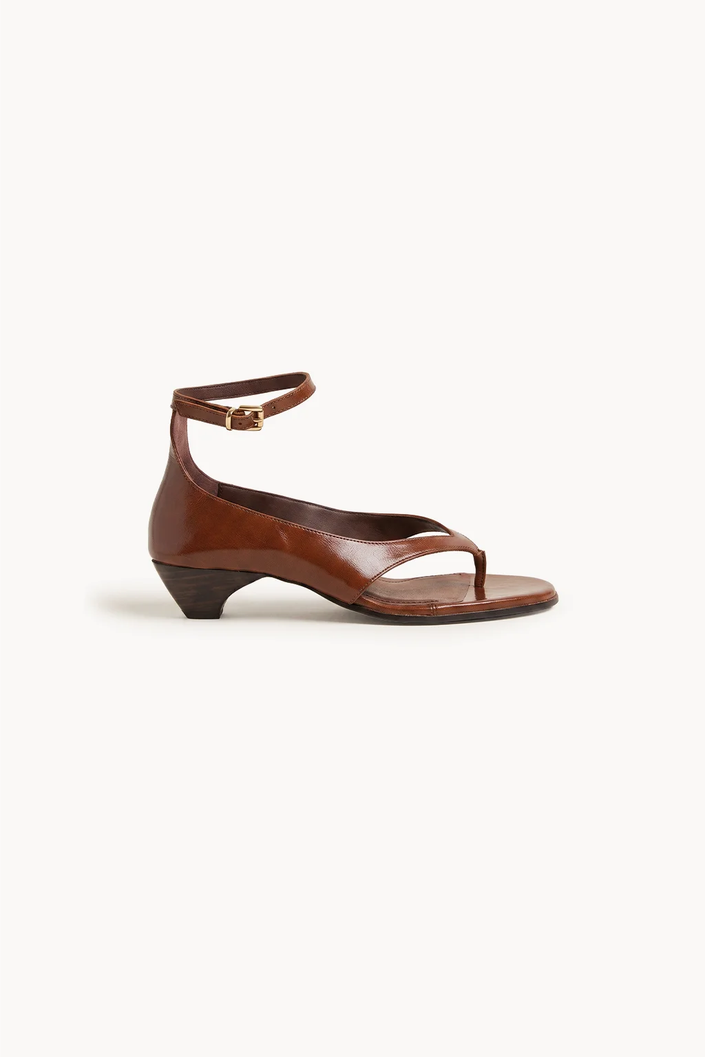 Brisa Marbella Sandal, Dark Brown — 03 side profile