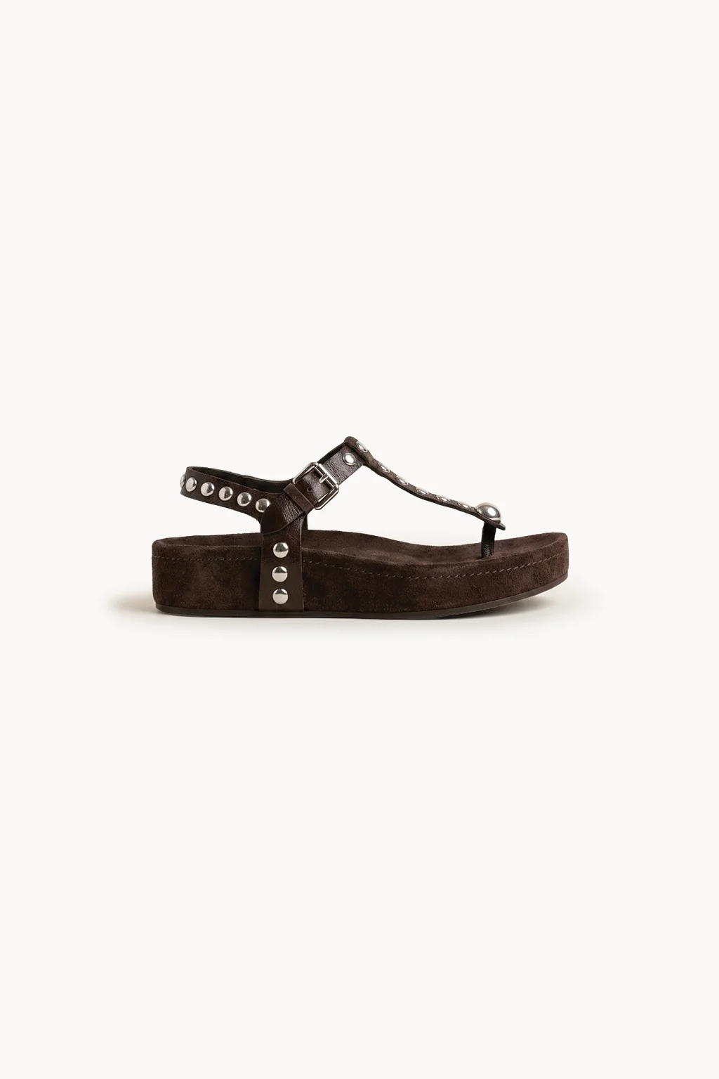 Marbella Glow Sandal, Dark Brown — 03 side profile