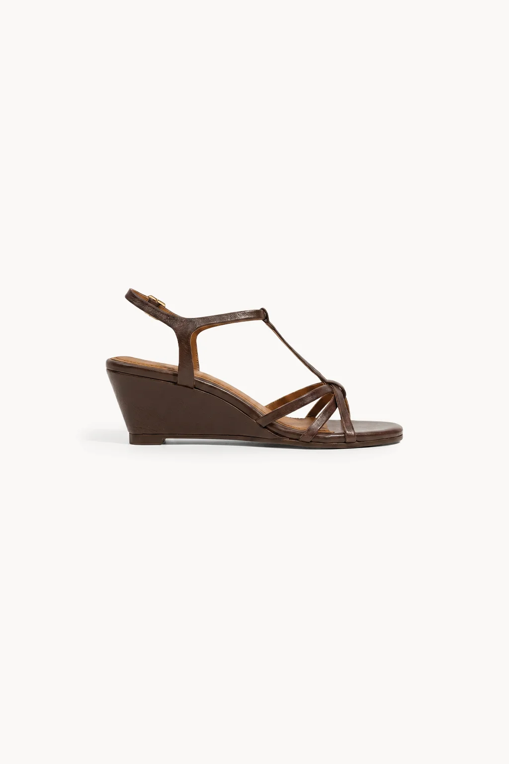Luna Dorada Wedge, Brown — 03 side profile