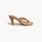 Arena Dorada Heel Sandal