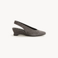 Solera Suede Wedge Slingback – Grey, right