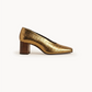 Aurelia Oro Block Heel