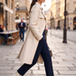 Ébano Élite Ankle Boot – Ivory, on model