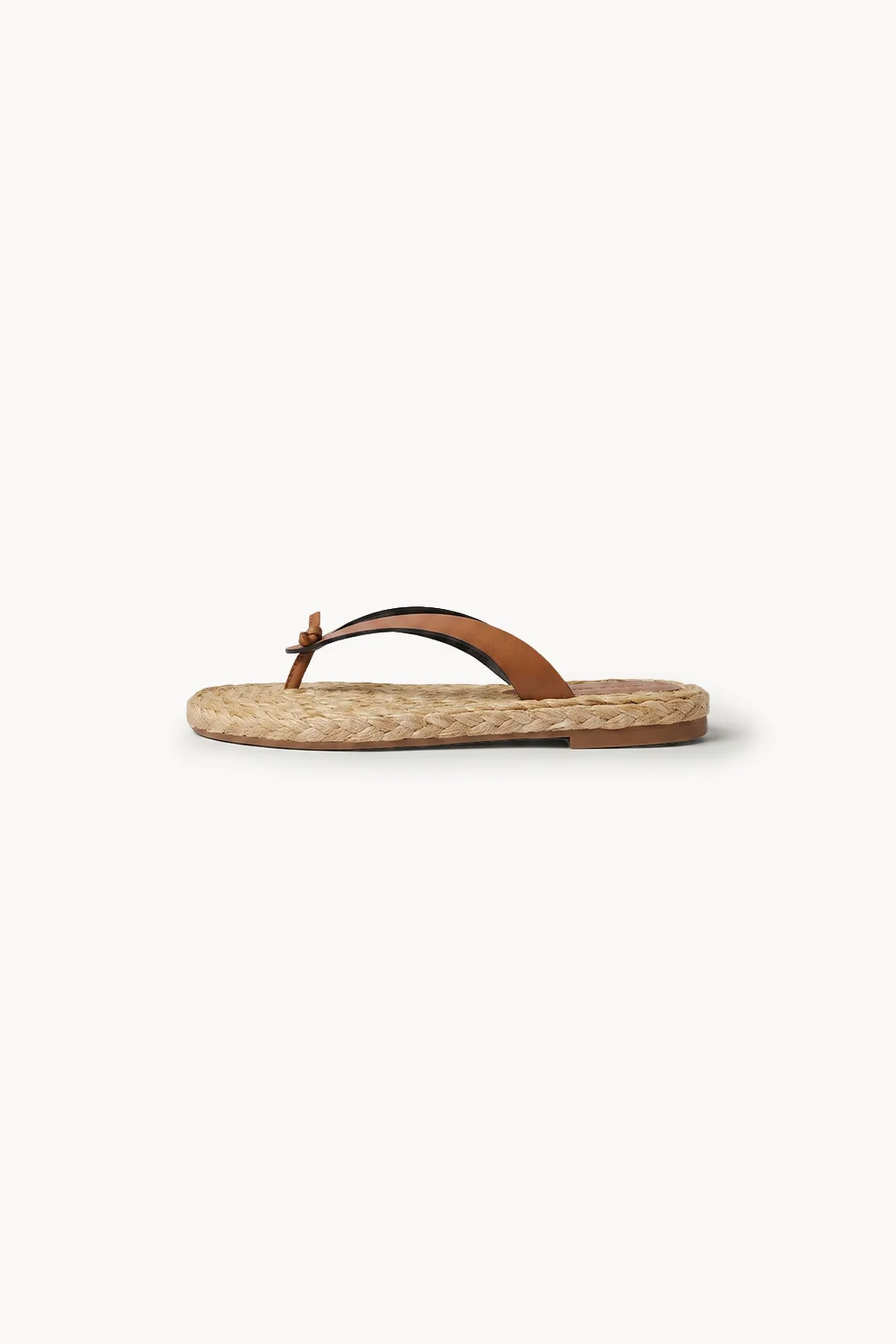 Capri Intreccio Sandal, Tan — 04 side profile 2
