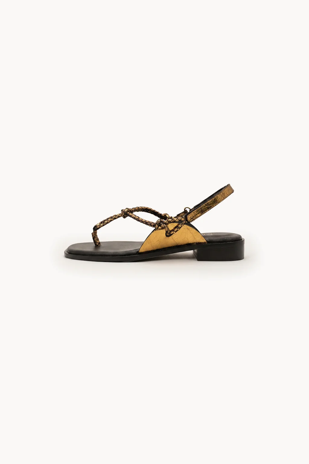 Venezia Catena Sandal, Gold — 04 side profile 2