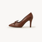 Belladonna Lace-Up Heel – Brown, left