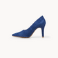 Verona Blu Suede Heel