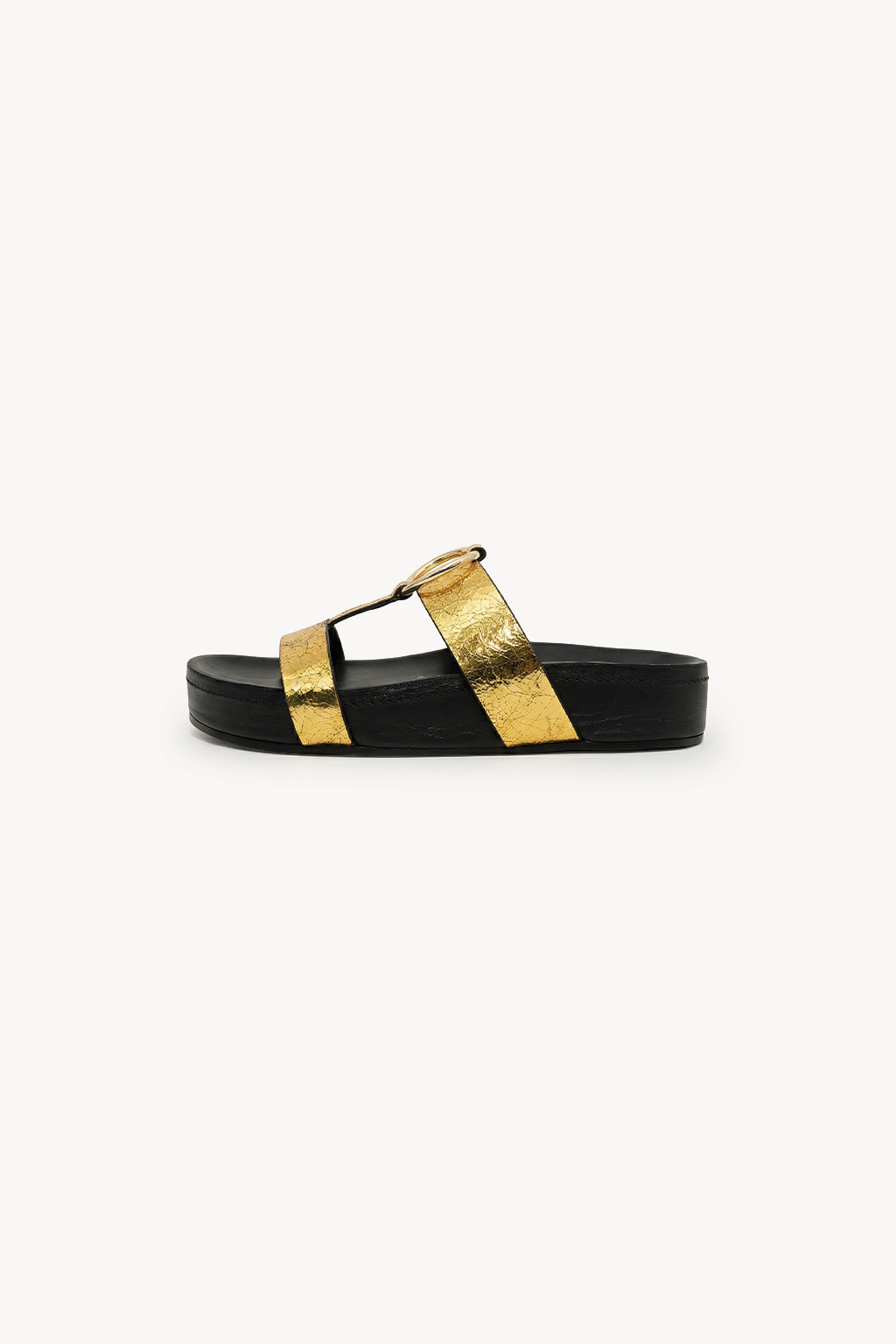 Verdea Noir Slide, Gold — 02 side profile 2