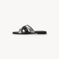 Nácar Contrast Crossover Flat – Black & Silver, left