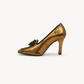 Aurelia Metallic Pump Heel – Ruggine Gold, left
