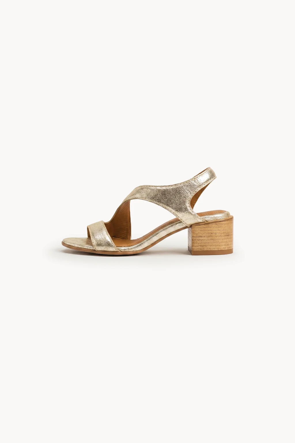 Aurelia Oro Heel, Metallic Ivory — 04 side profile 2