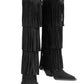 NoirCascasde – Three Layer Fringe Boots