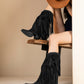 NoirCascasde – Three Layer Fringe Boots
