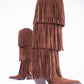 NoirCascasde – Three Layer Fringe Boots
