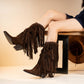 NoirCascasde – Three Layer Fringe Boots