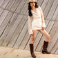 Brume – Square Toe Brush Effect Boots