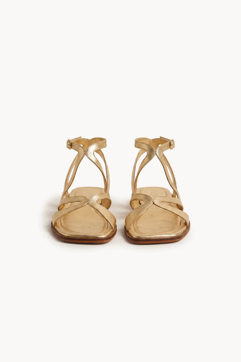 Alma Nomada Flat Strap, Gold — 01 pair
