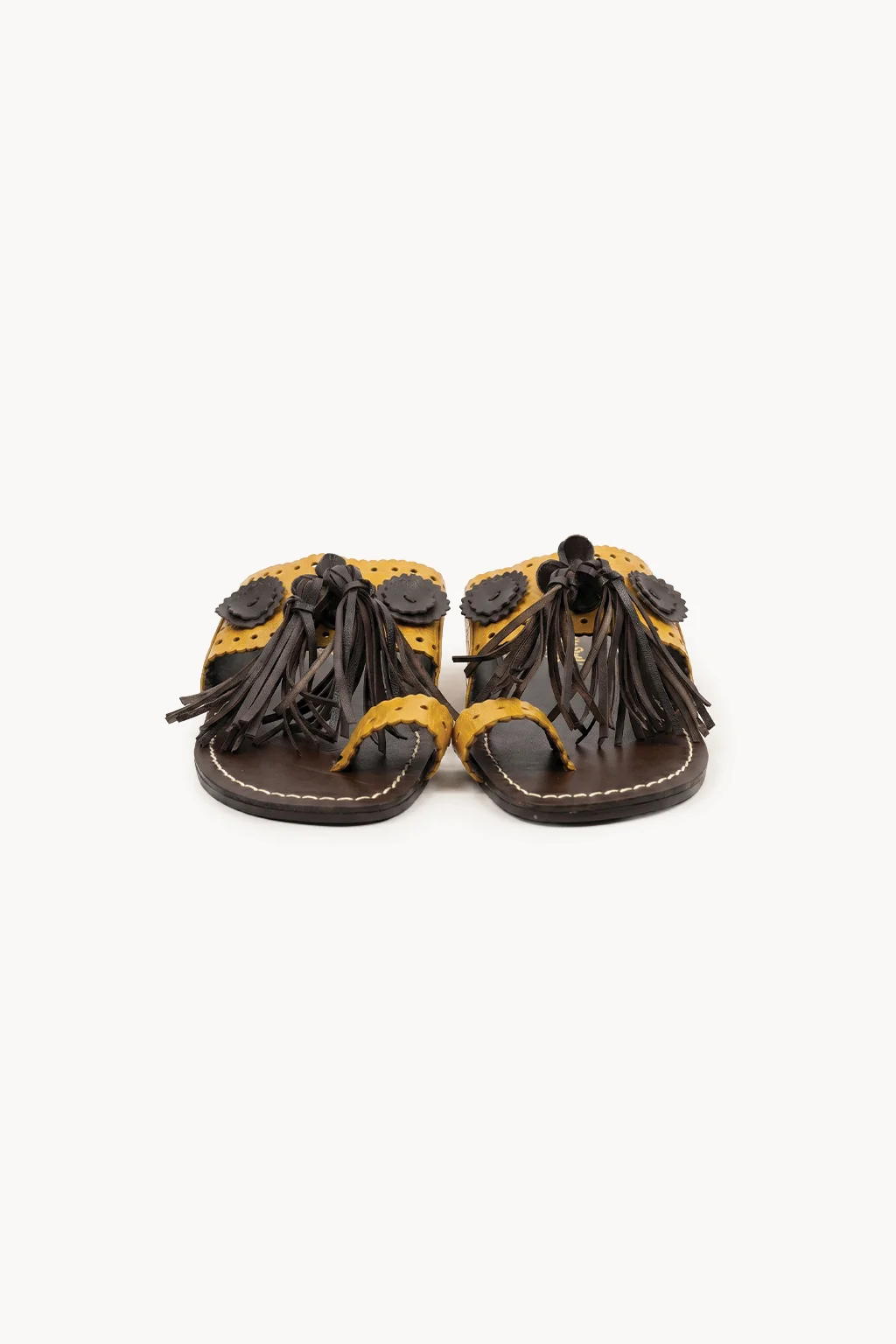 Oro e Ombra Slide, Yellow & Black — 01 pair