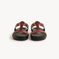 Verdea Noir-Structured Comfort Sandals