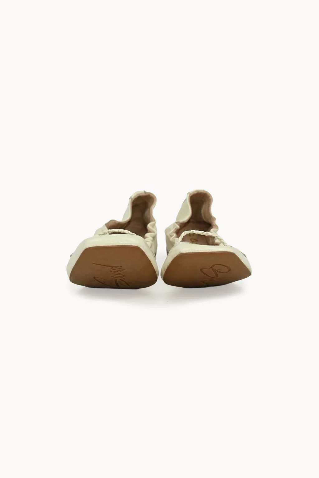 Cielo Serrano Ballerina, Off White — 01 pair