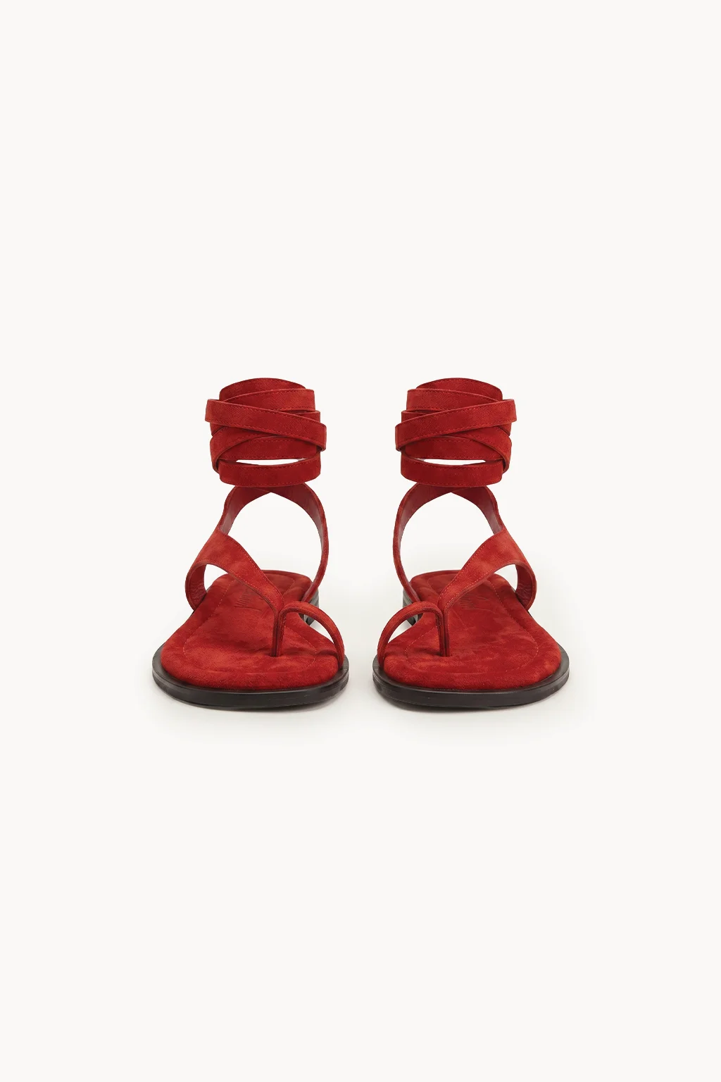 Lumeve – Minimal Wrap Thong Sandals, Red — 01 pair
