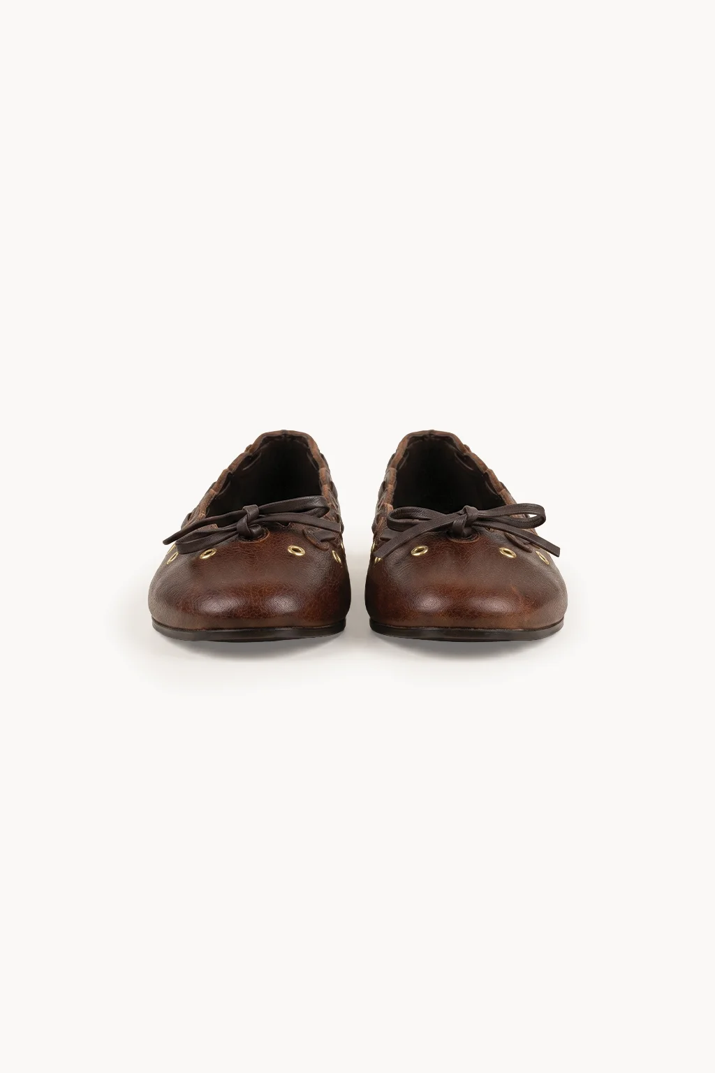 Lusso Fiore Ballerina, Brown — 01 pair