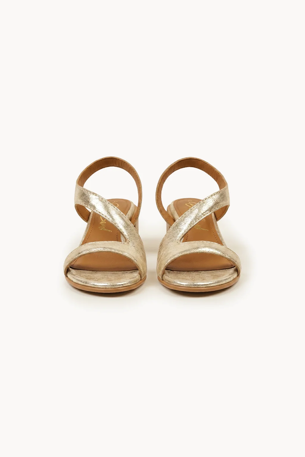 Aurelia Oro Heel, Metallic Ivory — 01 pair