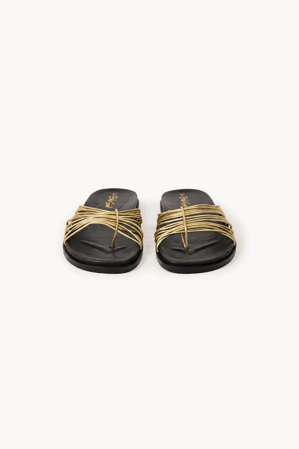Oro Intrecciato Slide, Gold — 01 pair