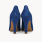 Verona Blu Suede Heel