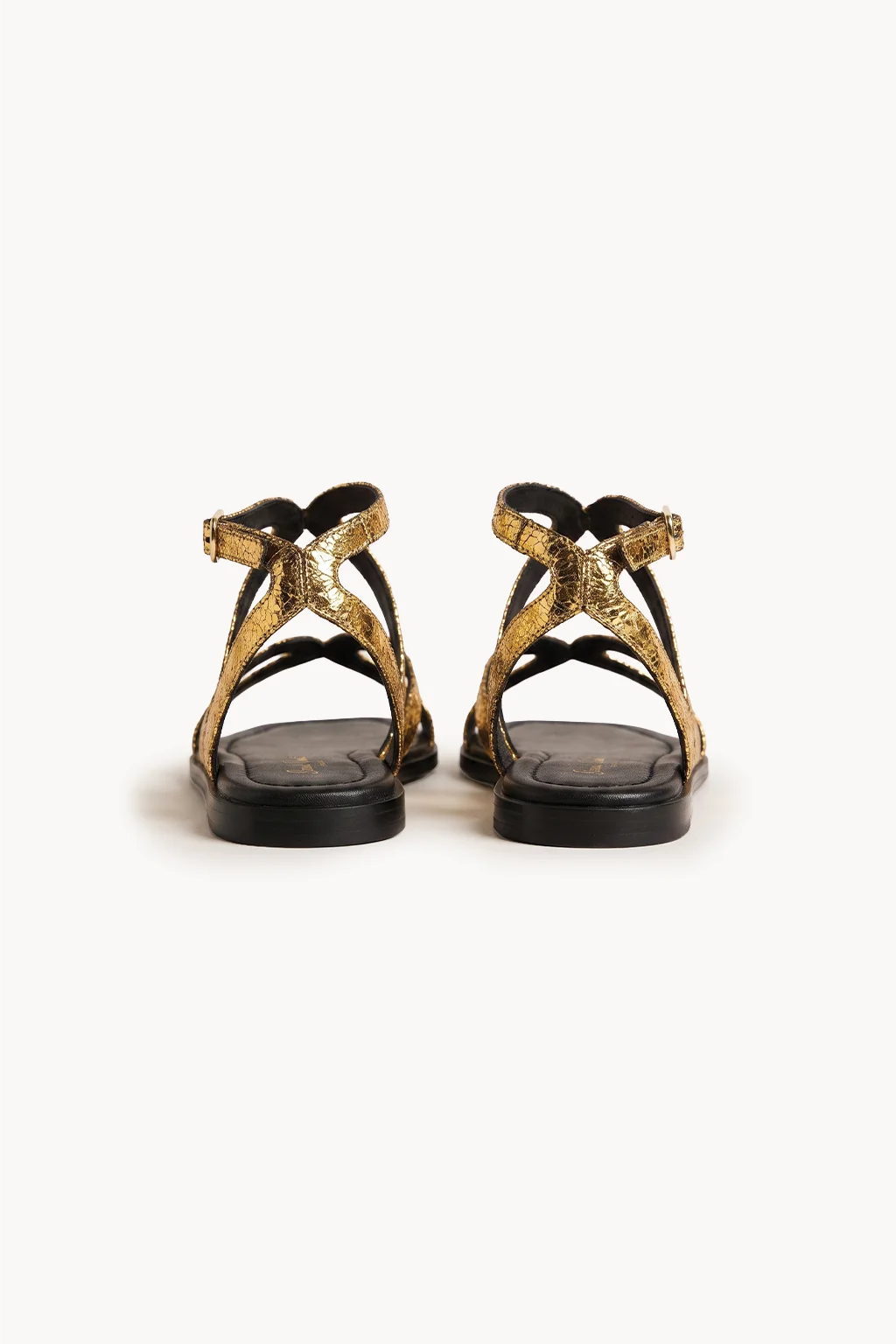 Alma Nomada Flat Strap, Black & Gold — 05 back