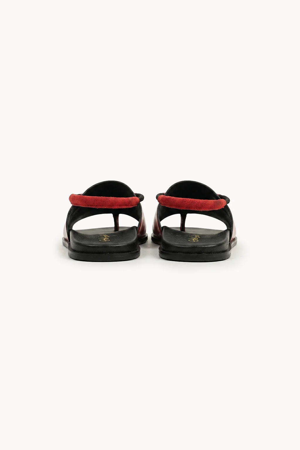 Rojo Soberano Sandal, Red & Black — 05 back