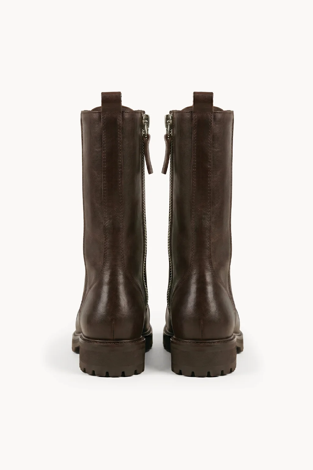 Roma Nero Combat Boot, Brown — 05 back
