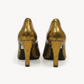 Aurelia Metallic Pump Heel – Ruggine Gold, back