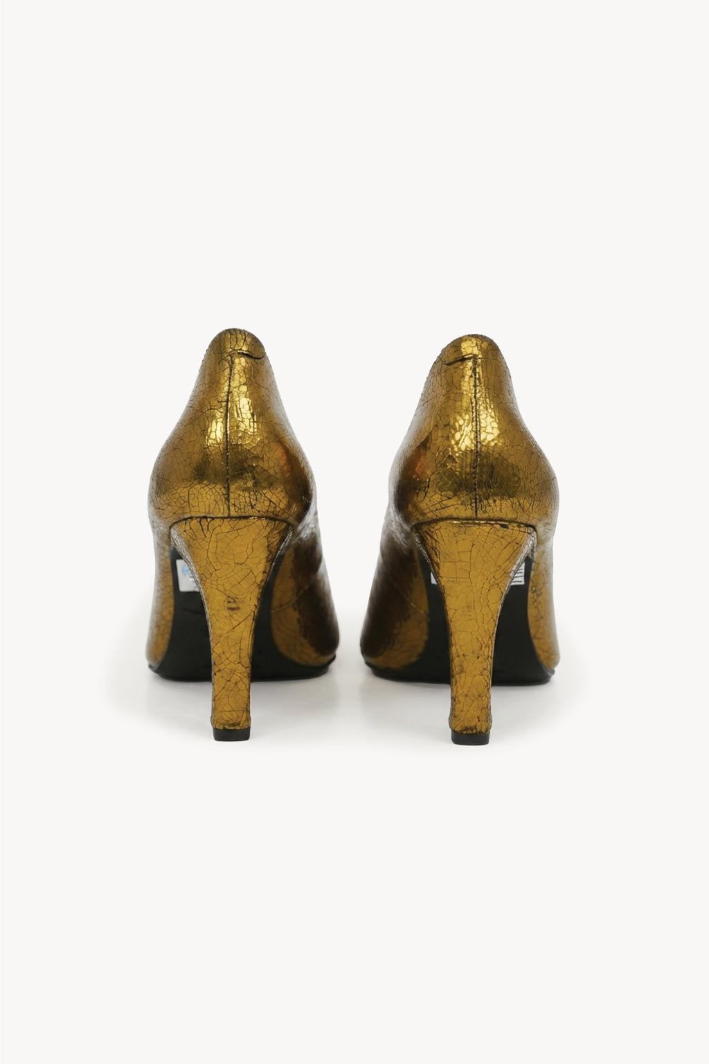 Aurelia Metallic Pump Heel, Antique Gold — 05 back