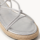 Stella Metallica strappy platform