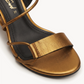 Candela Burnished Gold Heel – Bronze, close-up