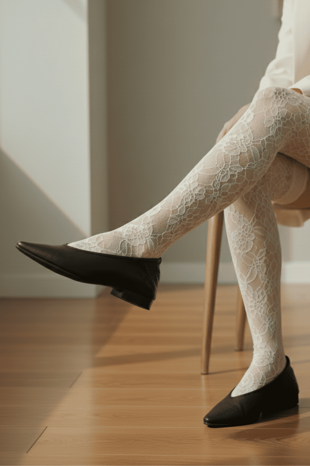 Halo Ballerina, Black — 06 on the foot