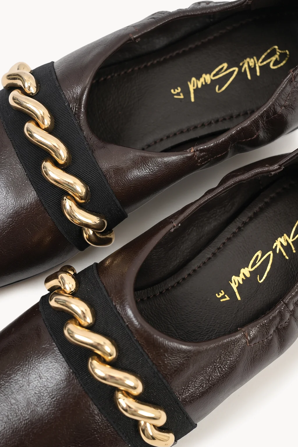 Oro y Ebano Ballerina, Dark Brown — 02 close-up