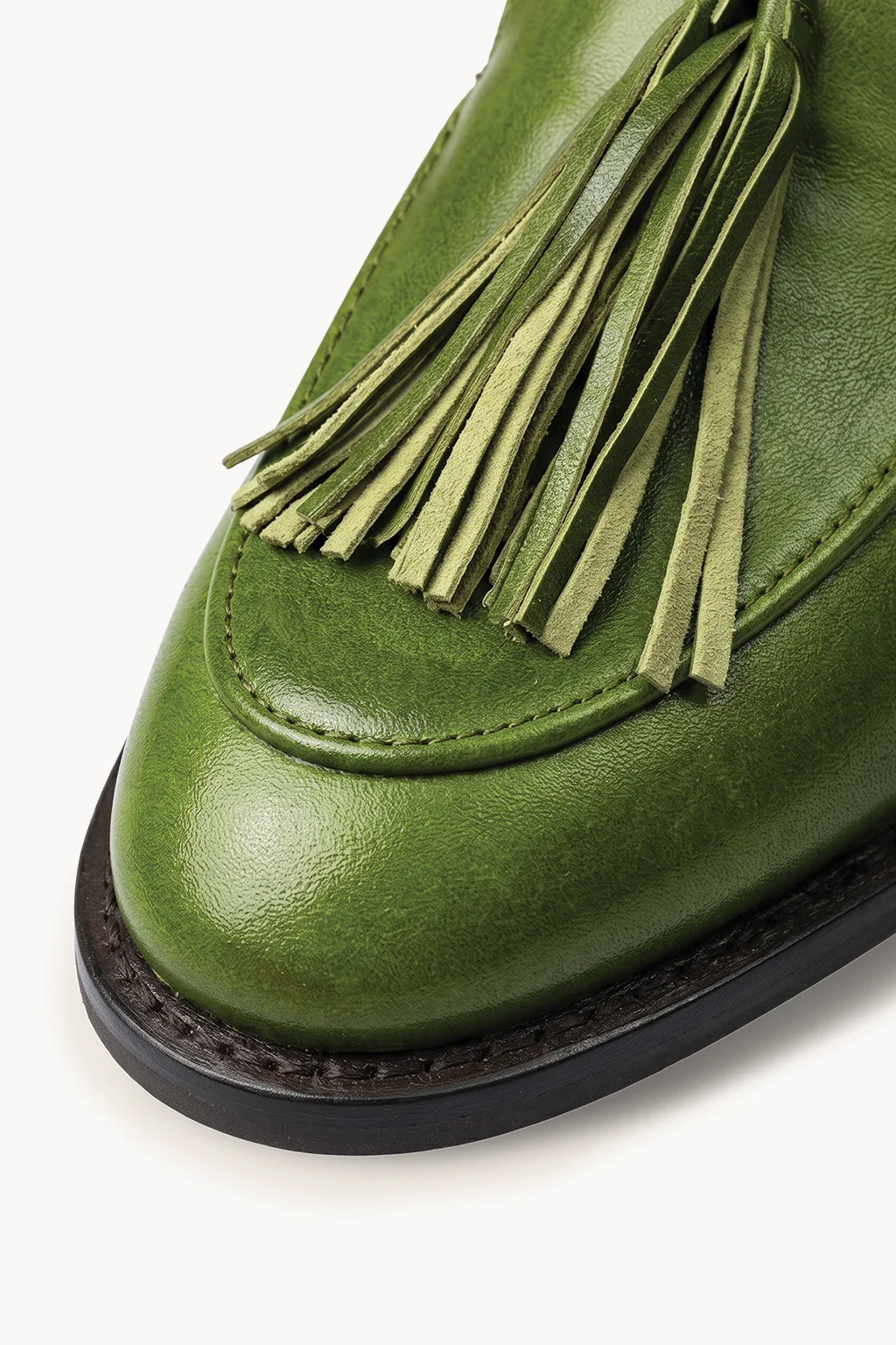 Brillo Real Loafer, Green — 02 close-up